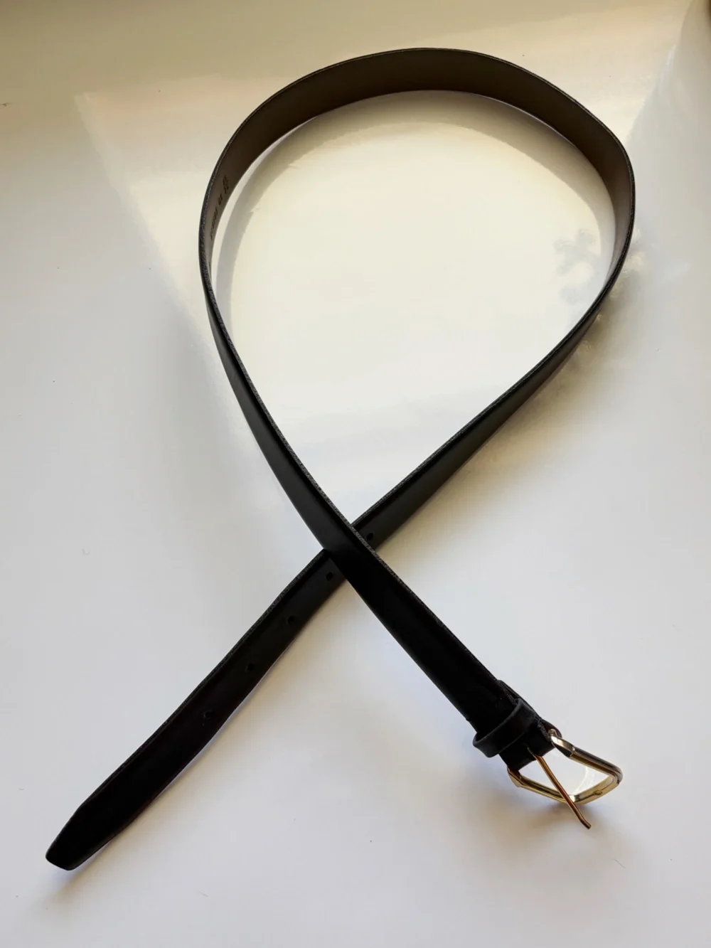 Vintage Christian Dior 1” Leather Belt size 34” 85cm